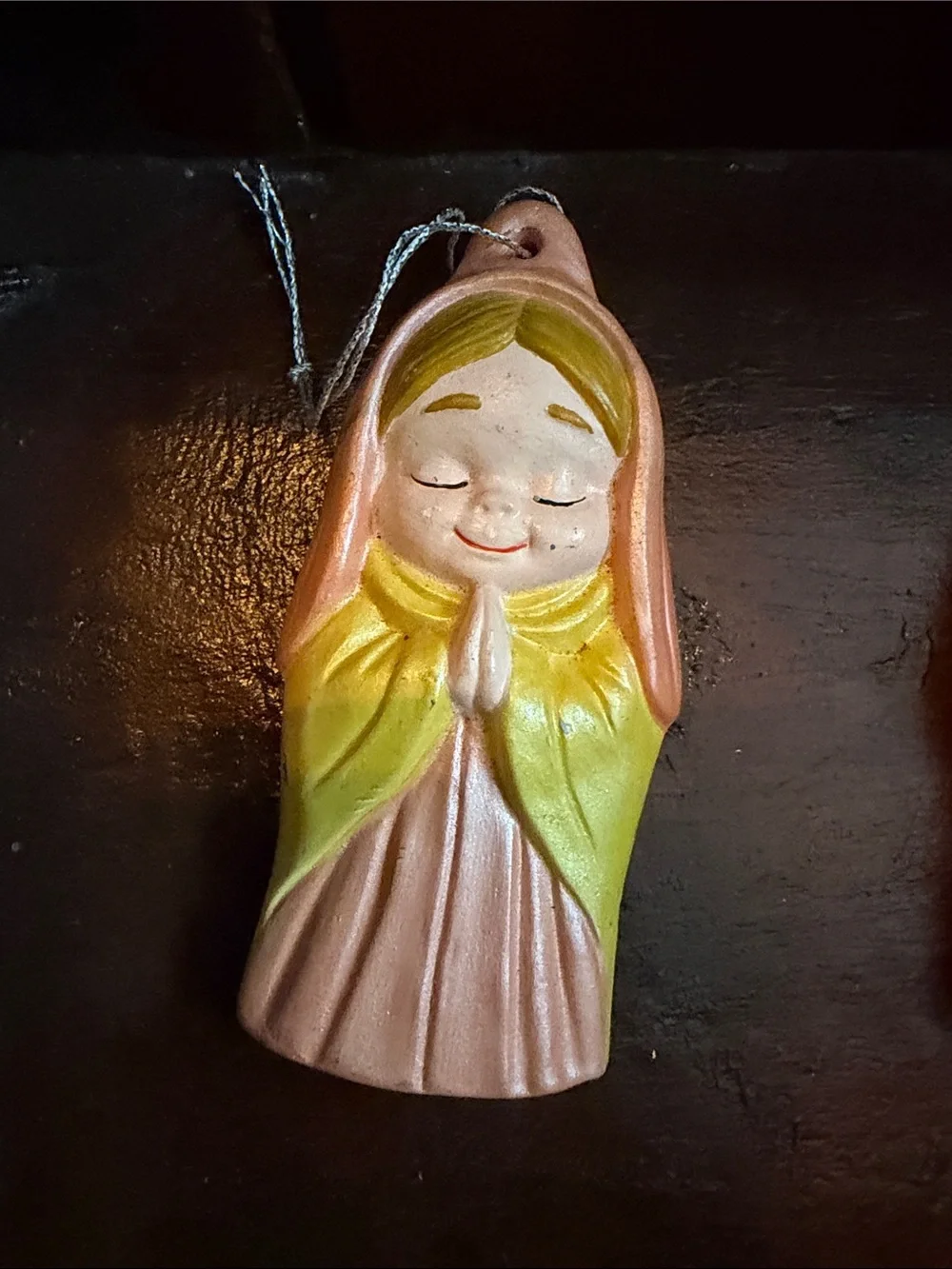 Hand-Painted Vintage Nativity Hanging Ornaments - Set of 7